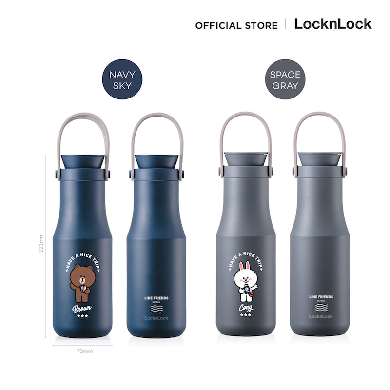 LocknLock with Line Friends กระบอกน้ำสุญญากาศสองชั้น Mertro Double Tumbler 470 ml. - LHC4202LF