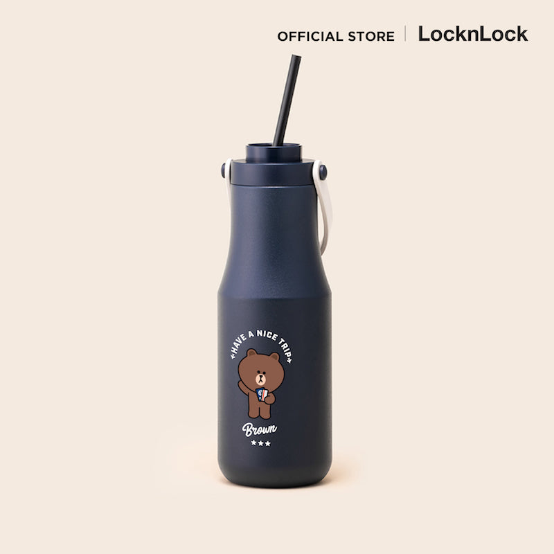 LocknLock with Line Friends กระบอกน้ำสุญญากาศสองชั้น Mertro Double Tumbler 470 ml. - LHC4202LF