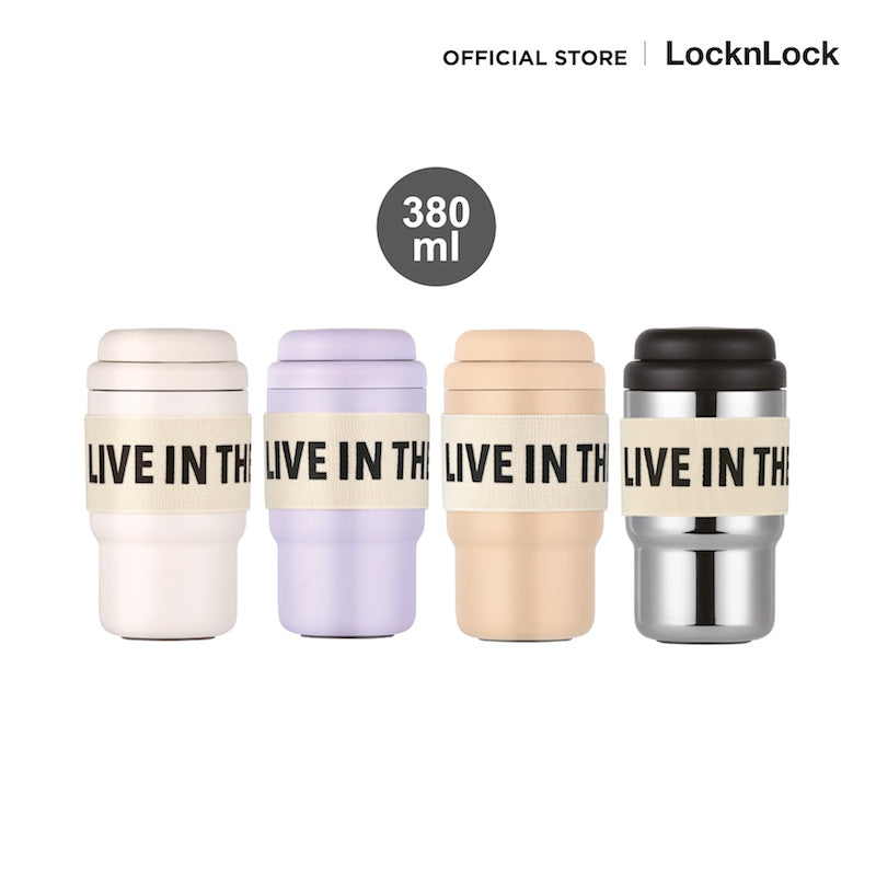 LocknLock Vacuum Coffee Bottle แก้วเก็บอุณหภูมิ ขนาด 380 มล. รุ่น LHC3327