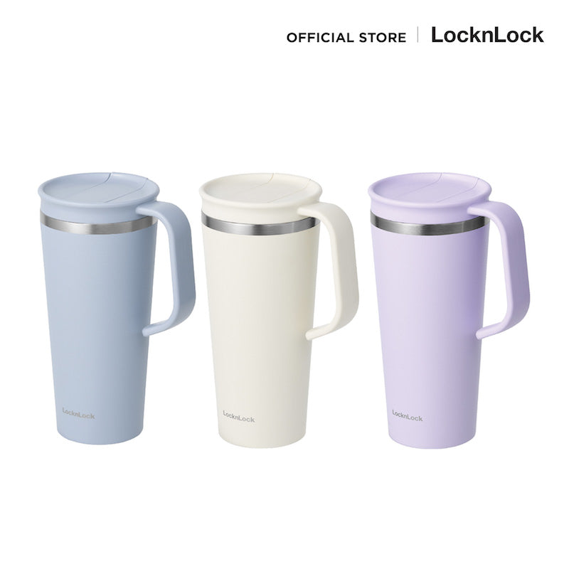 LocknLock Daily Handle Tumbler แก้วน้ำเก็บอุณหภูมิ สีพาสเทล ขนาด 600 ml. รุ่น LHC4330