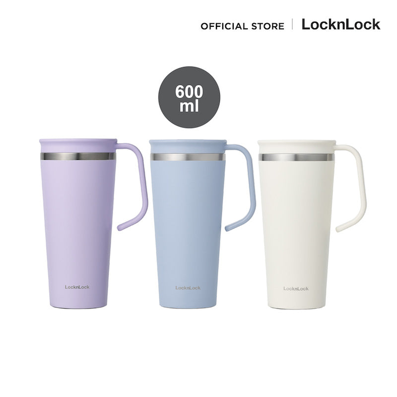 LocknLock Daily Handle Tumbler แก้วน้ำเก็บอุณหภูมิ สีพาสเทล ขนาด 600 ml. รุ่น LHC4330