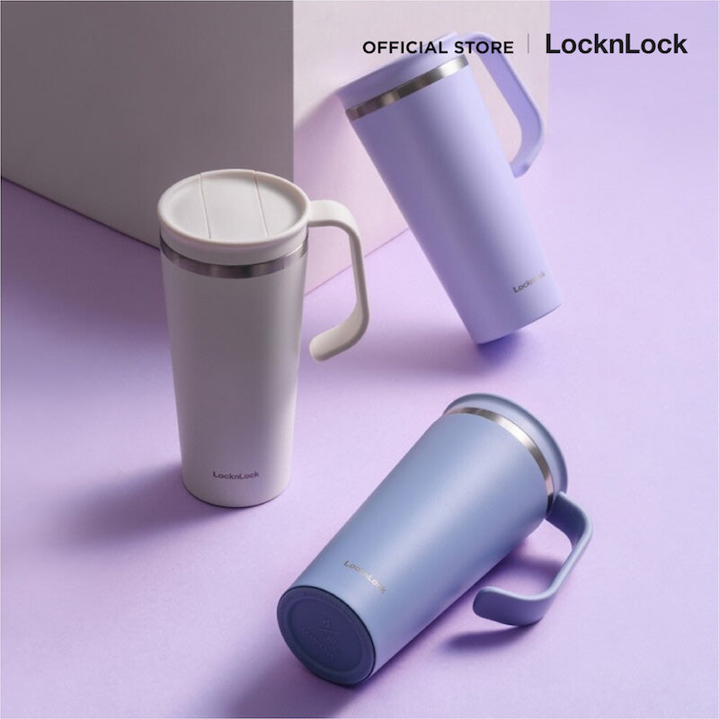 LocknLock Daily Handle Tumbler แก้วน้ำเก็บอุณหภูมิ สีพาสเทล ขนาด 600 ml. รุ่น LHC4330