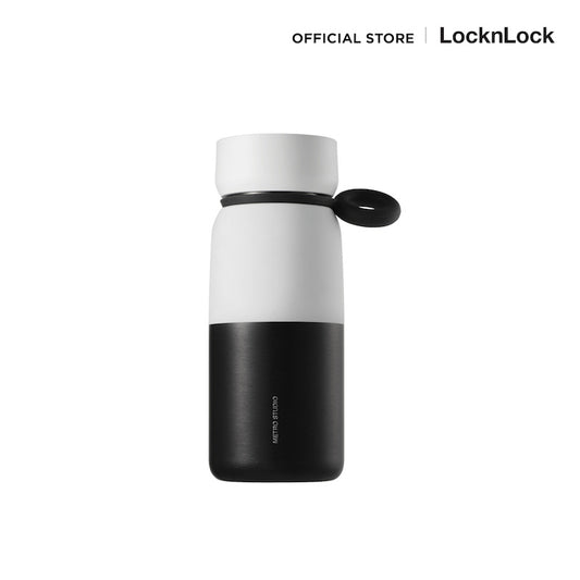 LocknLock กระน้ำเก็บความเย็น Metro Studio Gradition Black&White ความจุ 480 ml. รุ่น LHC4362BLK