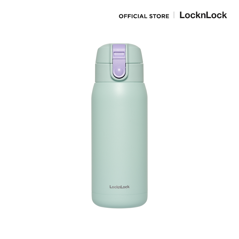 LocknLock Cotton Candy One - Touch Tumbler กระติกน้ำเก็บอุณหภูมิ ความจุ 370 มล. รุ่น LHC3233