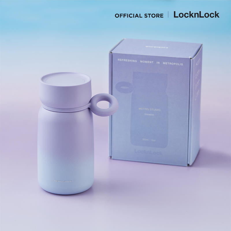 LocknLock แก้วเก็บอุณหภูมิ Metro Studio Gradition Midnight Purple 350 ml. - LHC4361VOL