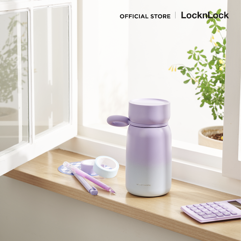 LocknLock แก้วเก็บอุณหภูมิ Metro Studio Gradition Midnight Purple 350 ml. - LHC4361VOL