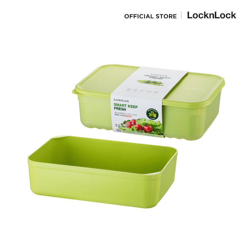 LocknLock กล่องพลาสติกถนอมอาหาร Smart Keep Fresh Container ความจุ 3.2 L. รุ่น HLE5600NT