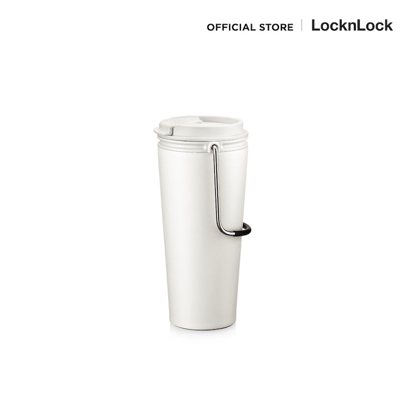 แก้วเก็บอุณหภูมิ Bucket Tumbler (Flip) 540 ml. รุ่น LHC4269 white